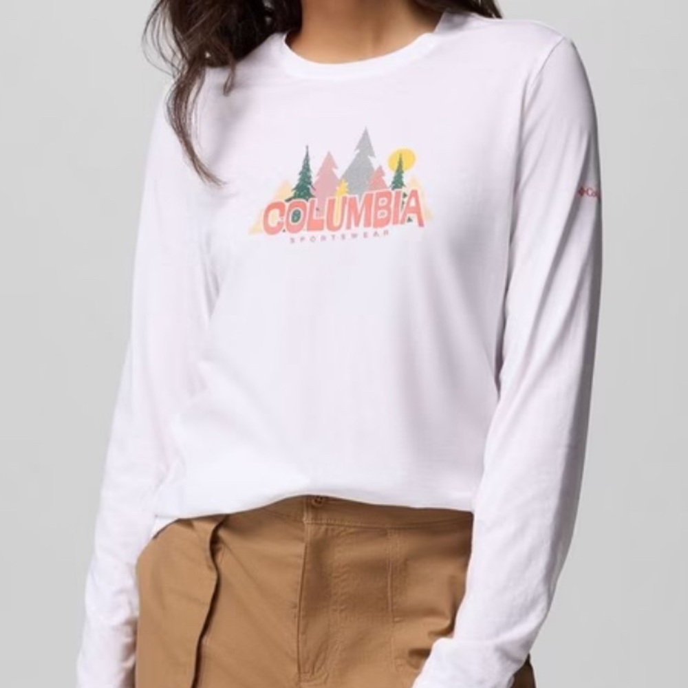 Columbia Classic White Tee